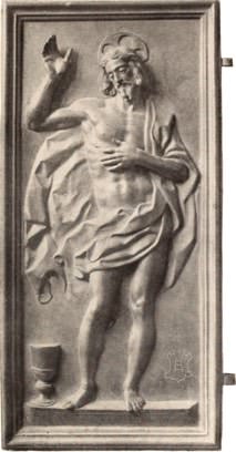 Jesus Risen bronze plaque