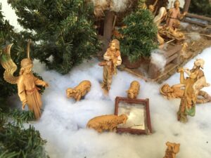 The angels told the shepherds the good news of the birth of Jesus!