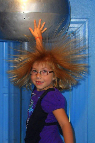 electricity hair photo