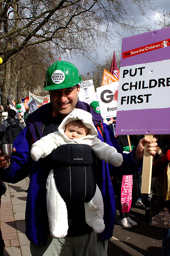 Put Children First by spaztacular baby march photo