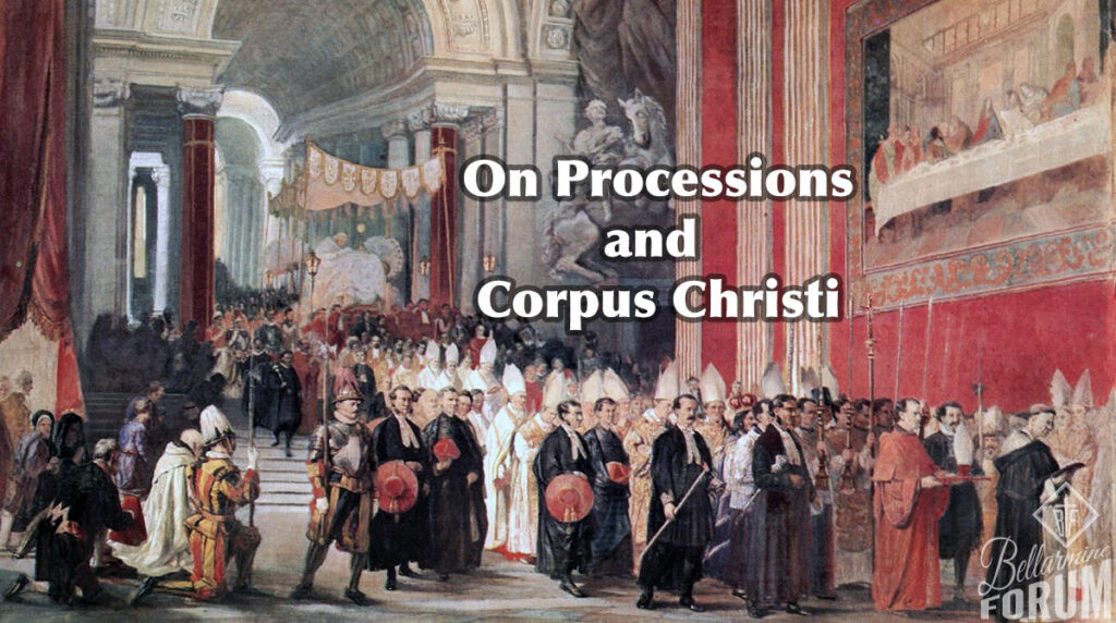 Corpus Christi Procession Pope Gregory four corners